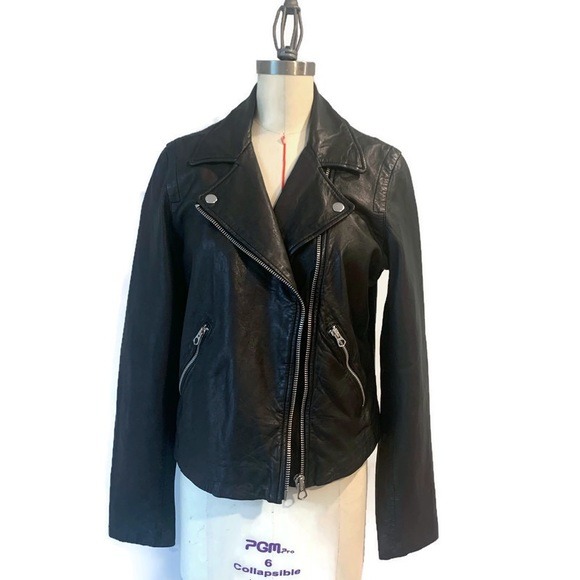 Madewell Washed Leather Motorcycle Jacket - Picture 7 of 8